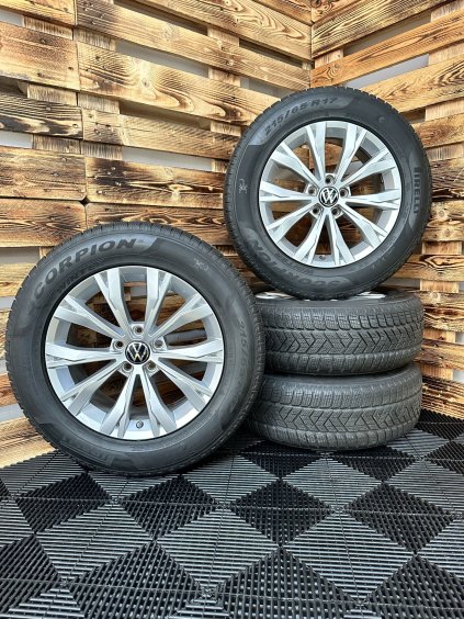 ZIMNÍ - VW Tiguan - originální ALU disky 5x112 R17 (5NA601025) - sada 4 ks