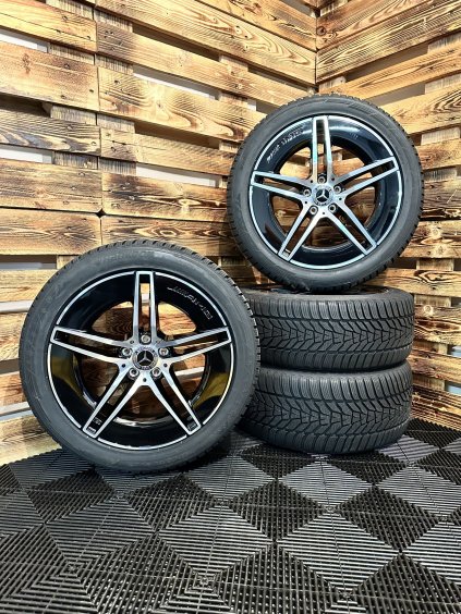 ZIMNÍ - Mercedes Benz třída E W214 - originální ALU disky 5x112 R19 (A2144010300, A2144010400) - sada 4 ks