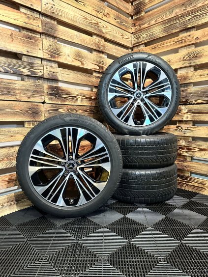 ZIMNÍ - Mercedes Benz třída E W214 - originální ALU disky 5x112 R19 (A2144012300, A2144012400) - sada 4 ks