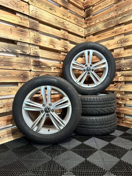 ZIMNÍ - VW Tiguan II - originální ALU disky 5x112 R18 (5NA601025M) - sada 4 ks