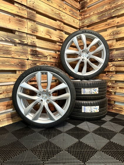 LETNÍ - Tesla model S - originální ALU disky 5x120 R21 (1075748-00-D, 1075749-00-D) - sada 4 ks