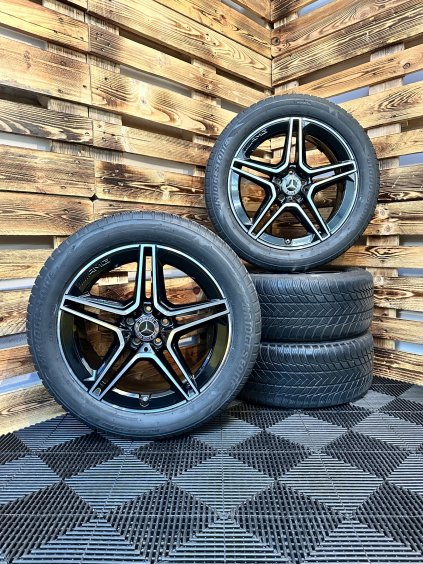 ZIMNÍ - Mercedes Benz GLA, GLB W247 - originální ALU disky AMG 5x112 R19 (A2474011500) - sada 4 ks
