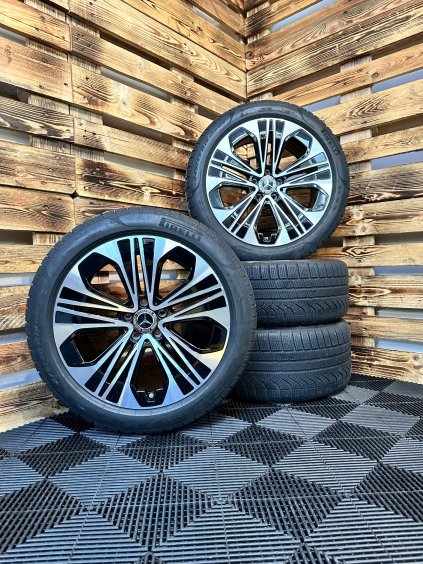 ZIMNÍ - Mercedes Benz třída E W214 - originální ALU disky 5x112 R19 (A2144012300, A2144012400) - sada 4 ks