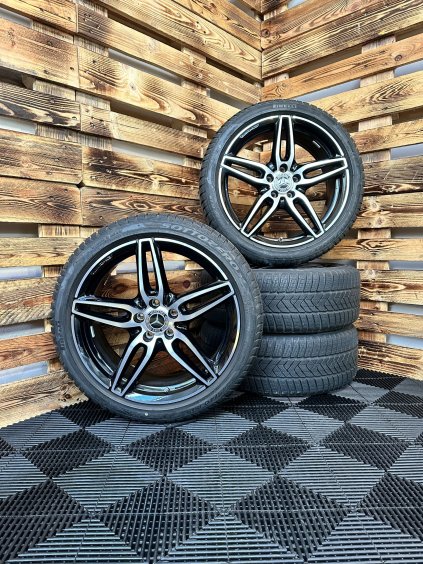 ZIMNÍ - Mercedes Benz třída E - originální ALU disky AMG 5x112 R19 (A2134012000) - sada 4 ks