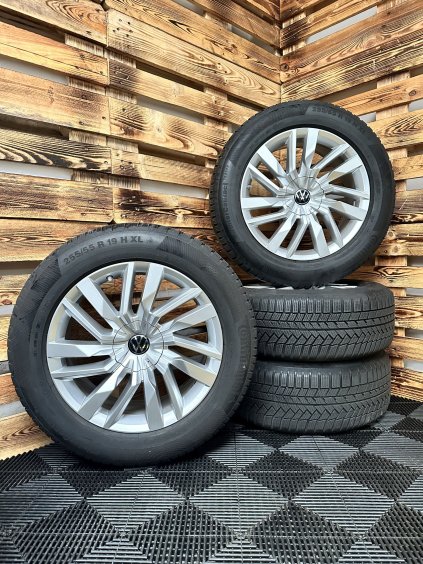 ZIMNÍ - VW Touareg III - originální ALU disky 5x112 R19 (760601025E) - sada 4 ks