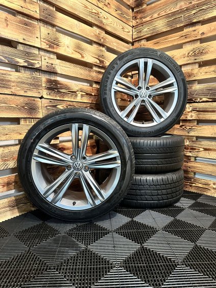 LETNÍ - VW Tiguan II - originální ALU disky 5x112 R19 (5NA601025E) - sada 4 ks