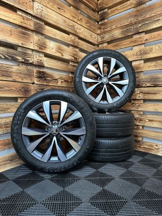 NOVINKA k prodeji červen 2026🛞 Škoda Kodiaq II ▪️letní orig. ALU sada Škoda model Lefka ▪️5x112 7,5Jx19 ET40 ▪️ letní...