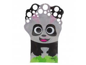 Bubbles zábavná rukavice s bublifukem - panda