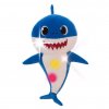 Baby Shark plyšový na baterie se zvukem- modrý
