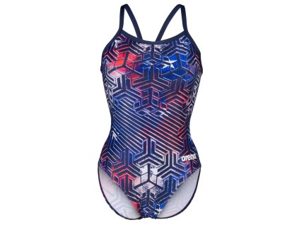 Tréninkové plavky  Arena Kikko Pro Swimsuit Lightdrop Back US Flag
