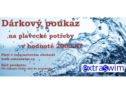 Dárkový poukaz 2000 Kč
