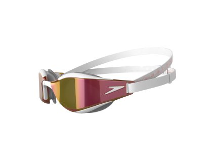 Plavecké brýle Speedo Fastskin Hyper Elite Mirror bílo zlaté