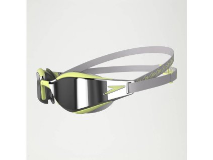 Plavecké brýle Speedo Fastskin Hyper Elite Mirror šedo zelené