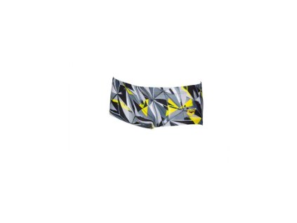 Pánské plavky 3D SHATTERED LOW WAIST ŠEDOŽLUTÉ