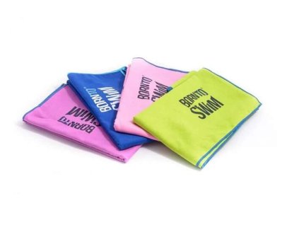 Microfibre osuška BornToSwim velké logo různé barvy