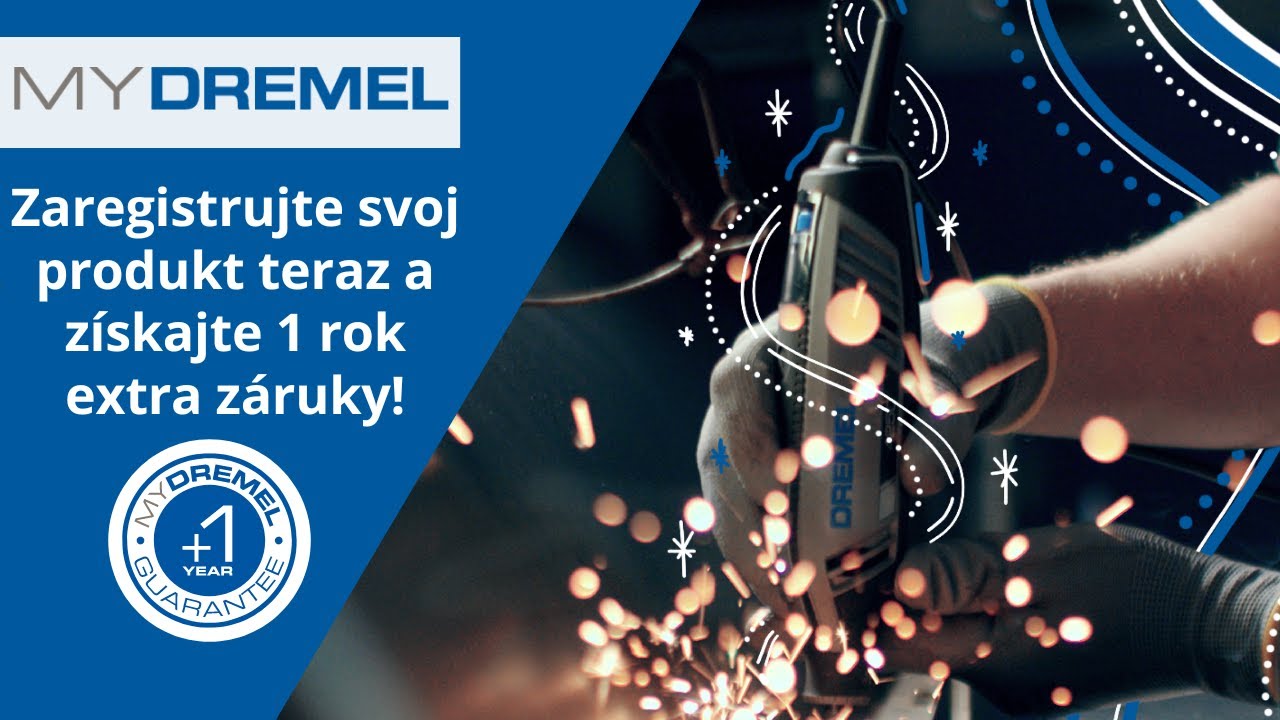 Dremel predĺžená záruka na 3 roky