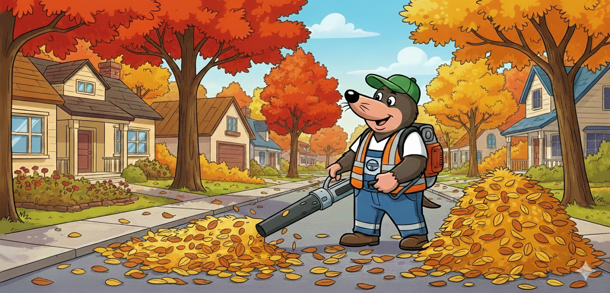 Jesenné upratovanie - fúkače a vysávače.