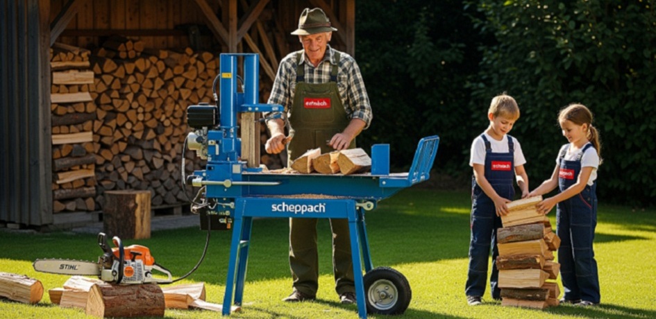 Príprava palivového dreva na zimu.