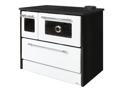 Sporák 701-G OMEGA Kuzine, so sklom, biely, pravý vývod | ajtech.sk