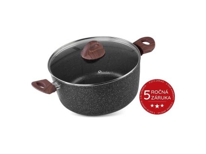 MagicHome Black Marble Line, Hrniec s pokrievkou 24 cm, 4,0 lit. | ajtech.sk
