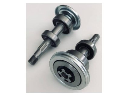 Kompletný hriadeľ mandrely 133,7 mm pre traktorové kosačky Husqvarna Jonsered McCulloch (5816507-01, 5816505-01) | ajtech.sk