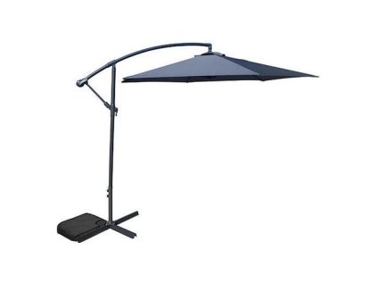 Slnecnik DEMI, šedý, 300 cm, 42 mm, PE 180 g | ajtech.sk