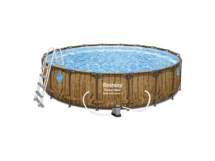 Bazén Bestway Power Steel Wood Swim Vista 5,49 x 1,22 m 56977 | ajtech.sk