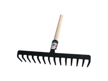 Strend Pro Premium R-606, 14 zubé hrable, kované s drevenou násadou | ajtech.sk