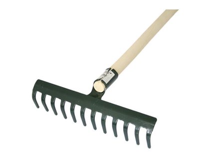 Strend Pro R105, Hrable 16 zubé, záhradné drevená násada 1600 mm | ajtech.sk