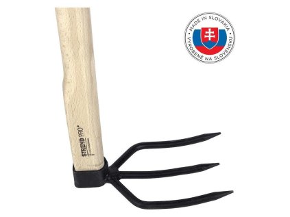 Strend Pro, 3-rohá, Motyka s drevenou násadou 120 cm | ajtech.sk