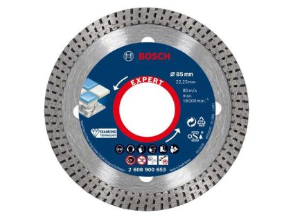 Bosch Diamantový rezací kotúč EXPERT HardCeramic 85 x 22,23 x 1,6 x 7 mm | ajtech.sk