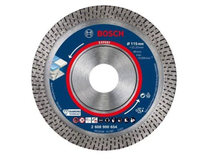 Bosch Diamantový rezací kotúč EXPERT HardCeramic 115 x 22,23 x 1,4 x 10 mm | ajtech.sk