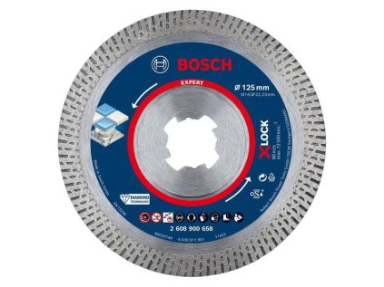 Bosch Diamantový rezací kotúč EXPERT HardCeramic X-LOCK, 125 x 22,23 x 1,4 x 10 mm | ajtech.sk