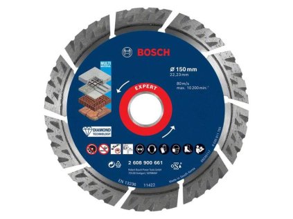Bosch Diamantový rezací kotúč EXPERT MultiMaterial 150 x 22,23 x 2,4 x 12  mm | ajtech.sk