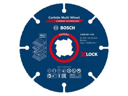 Bosch Diamantový rezací kotúč EXPERT Carbide Multi Wheel X-LOCK 125 x 22,23 mm | ajtech.sk