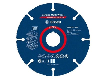 Bosch Diamantový rezací kotúč EXPERT Carbide Multi Wheel 115 x 22,23 mm | ajtech.sk