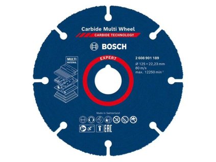 Bosch Diamantový rezací kotúč EXPERT Carbide Multi Wheel 125 x 22,23 mm | ajtech.sk