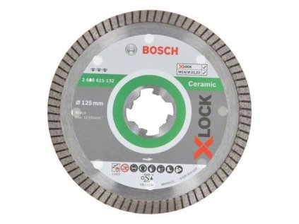 Bosch Diamantový rezací kotúč Best for Ceramic Extraclean Turbo X- Lock 125 x 22,23 x 1,4 x 7 mm | ajtech.sk