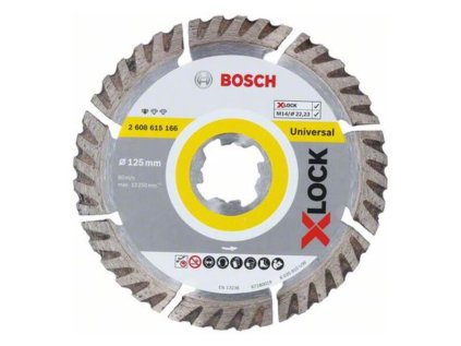 Bosch Diamantový rezací kotúč Standard for Universal X-LOCK 125 x 22,23 x 2 x 10 mm | ajtech.sk
