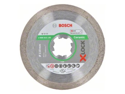 Bosch Diamantový rezací kotúč Standard for Ceramic X-LOCK 110 x 22,23 x 1,6 x 7,5 mm | ajtech.sk