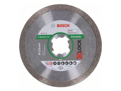 Bosch Diamantový rezací kotúč Standard for Ceramic X-LOCK 115 x 22,23 x 1,6 x 7 mm | ajtech.sk