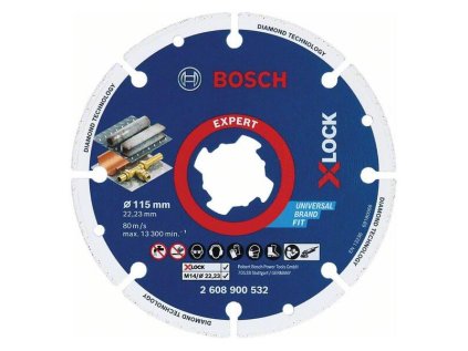 Bosch Diamantový rezací kotúč EXPERT Metal Wheel X-LOCK 115 x 22,23 mm | ajtech.sk