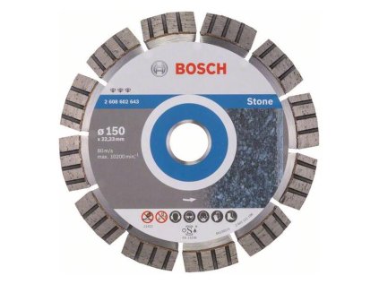 Bosch Diamantový rezací kotúč Best for Stone 150 x 22,23 x 2,4 x 12 mm | ajtech.sk