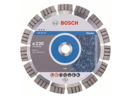 Bosch Diamantový rezací kotúč Best for Stone 230 x 22,23 x 2,4 x 15 mm | ajtech.sk