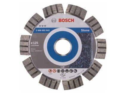 Bosch Diamantový rezací kotúč Best for Stone 125 x 22,23 x 2,2 x 12 mm | ajtech.sk