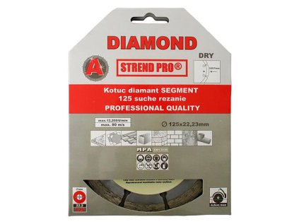 STREND PRO 521A, Kotúč diamantový Segment 125 x 22,23 mm | ajtech.sk