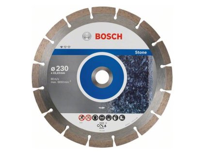 Bosch Diamantový rezací kotúč Standard for Stone 230 x 22,23 x 2,3 x 10 mm (10ks) | ajtech.sk