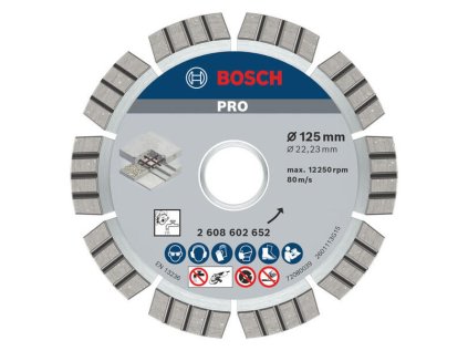 Bosch Diamantový rezací kotúč Best for Concrete 125 x 22,23 x 2,2 x 12 mm | ajtech.sk
