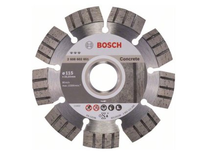 Bosch Diamantový rezací kotúč Best for Concrete 115 x 22,23 x 2,2 x 12 mm | ajtech.sk