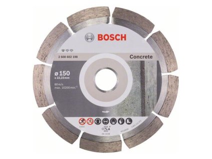 Bosch Diamantový rezací kotúč Standard for Concrete 150 x 22,23 x 2 x 10 mm | ajtech.sk